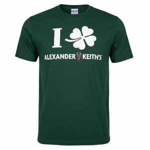 👛 (ANY 2/$20) JERZEES 100 Percent Cotton Short Sleeve Tee ALEXANDER KEITH Motif